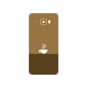 MAHOOT Minimal Cup of Coffee Icon Cover Sticker for Samsung Galaxy C7