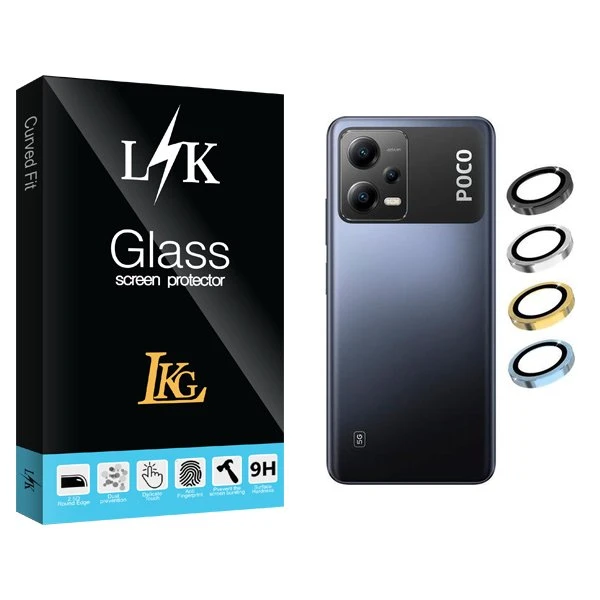 محافظ لنز گوشی ال کا جی مدل LKK Ringi مناسب برای گوشی موبایل شیائومی Poco X5