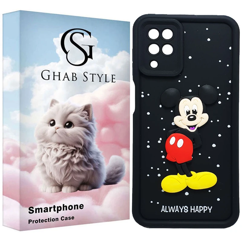 کاور قاب استایل مدل سیلیکونی طرح فانتزی مناسب برای گوشی موبایل سامسونگ Galaxy A12 / A12 5G / M12 / F12