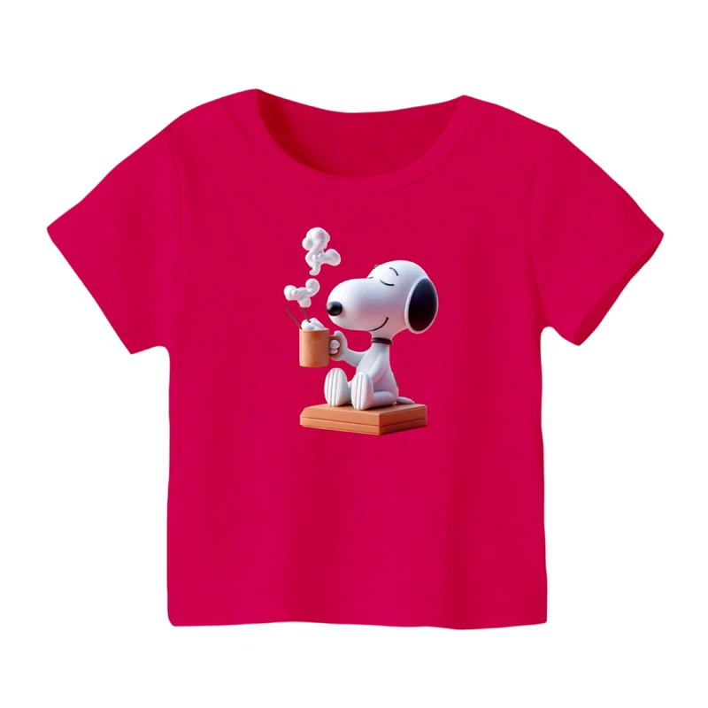 تی شرت آستین کوتاه بچگانه مدل اسنوپی کد ۶۷