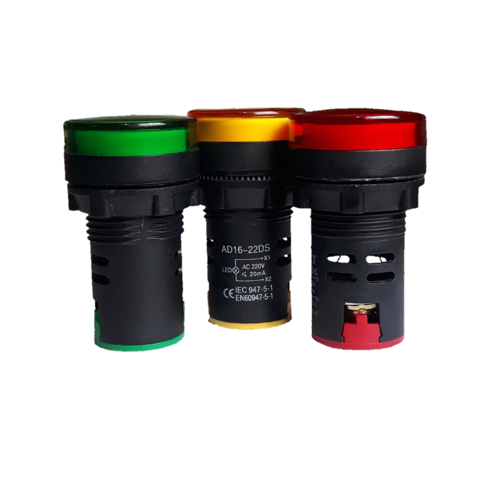 چراغ سیگنال مدل AD22 بسته 3 عددی