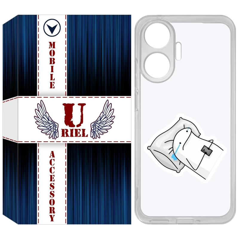 کاور یوریل مدل Clear کد 81 طرح غمگین مناسب برای گوشی موبایل شیائومی Poco F7