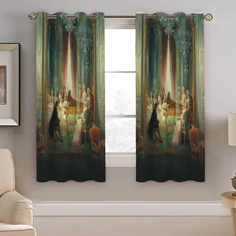 پرده نیروانا طرح نقاشی مدل هازان کد 8942 سایز 140×200 سانتی متر