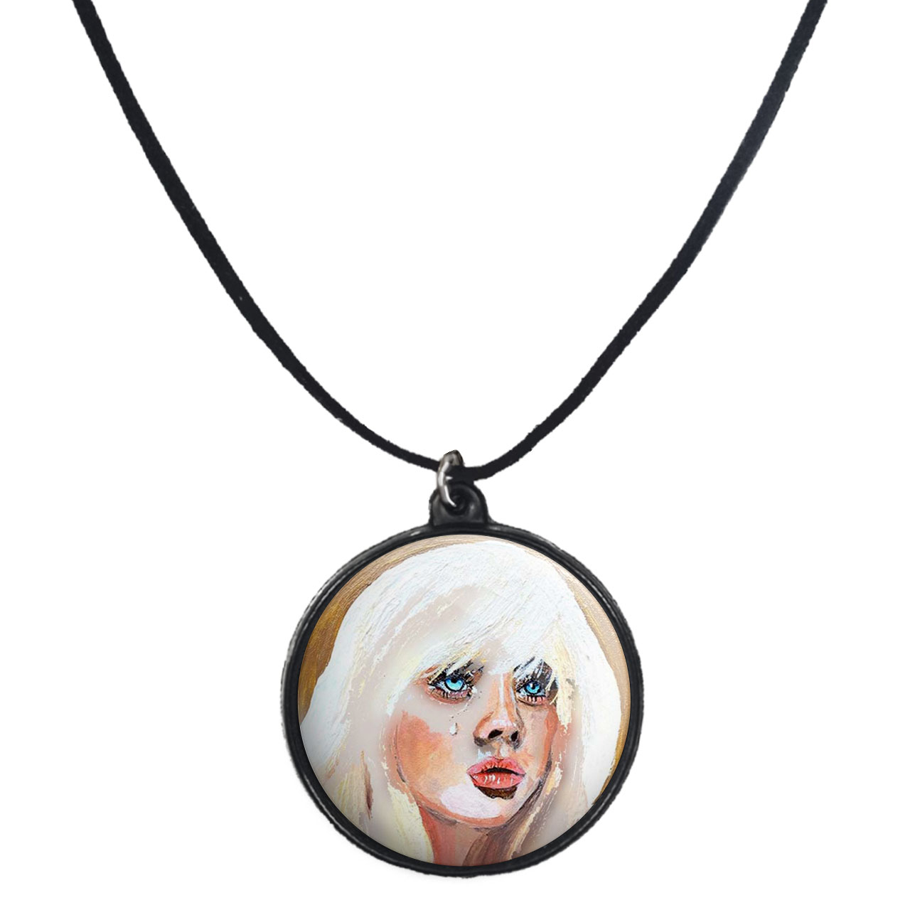 گردنبند پرمانه طرح گروه موسیقی ایتزی کد pmb.3254 مدل دو طرفه