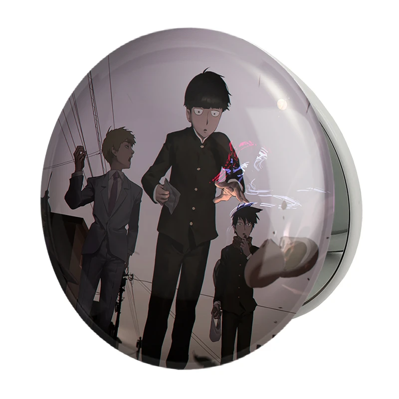 آینه جیبی خندالو طرح انیمه موب سایکو Mob Psycho 100 مدل تاشو کد 24474 