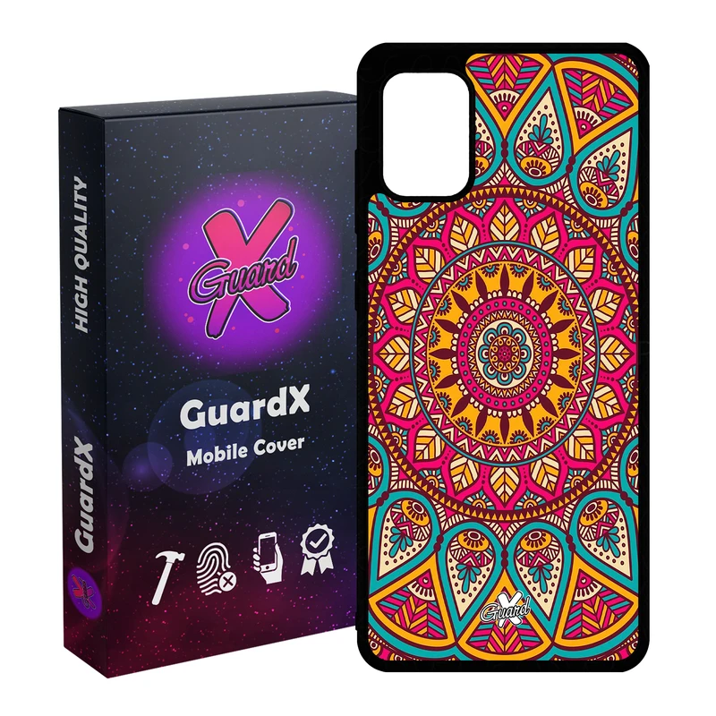 کاور گارد ایکس طرح Mandala مدل Glass10131 مناسب برای گوشی موبایل سامسونگ Galaxy A31
