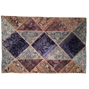 کلاژ فرش دستباف 3 متری مدل وینتج کد 49