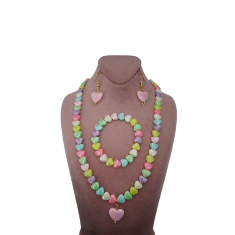 نیم ست دخترانه مدل قلب شاین کد m0266 نیم ست دخترانه مدل قلب شاین کد m0266