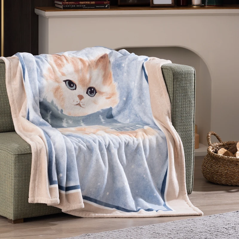 شال مبل مادام کوکو مدل Fleurines سایز 170*130 سانتی مکتر