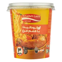 نودل  لیوانی با طعم مرغ آماده لذیذ - 65 گرم
