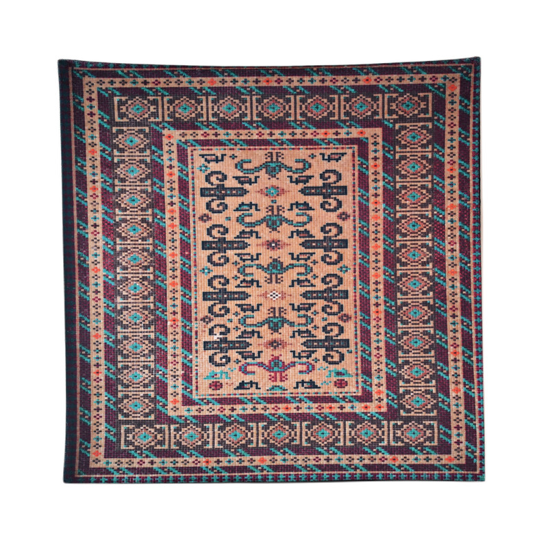 رومیزی مدل مخمل طرح گلیمی کد 122