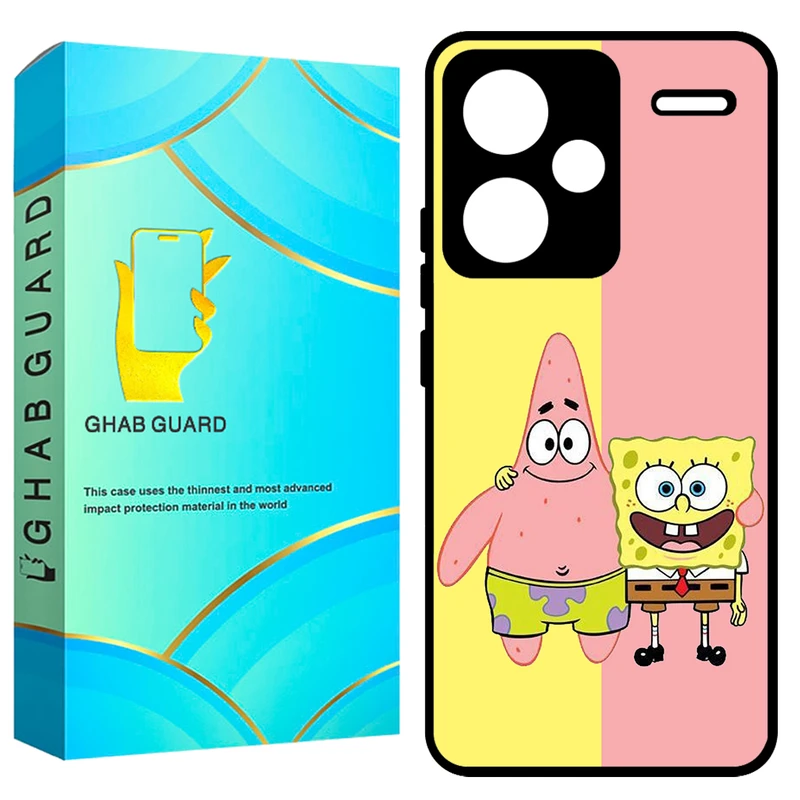 کاور قاب گارد طرح باب اسفنجی مدل GCHPN13PL مناسب برای گوشی موبایل شیائومی Redmi Note 13 Pro Plus