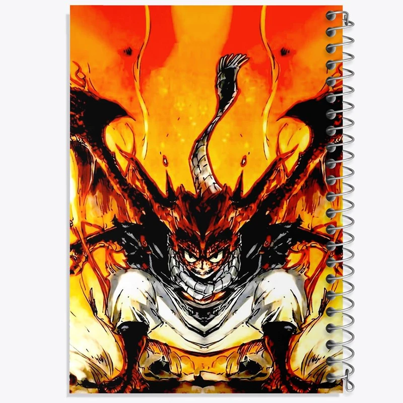 دفتر مشق 100 برگ خندالو طرح ناتسو انیمه فری تیل Fairy Tail کد 16509