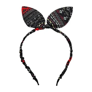 تل مو دخترانه مدل خرگوشی طرح سرخپوستی كد PRC179