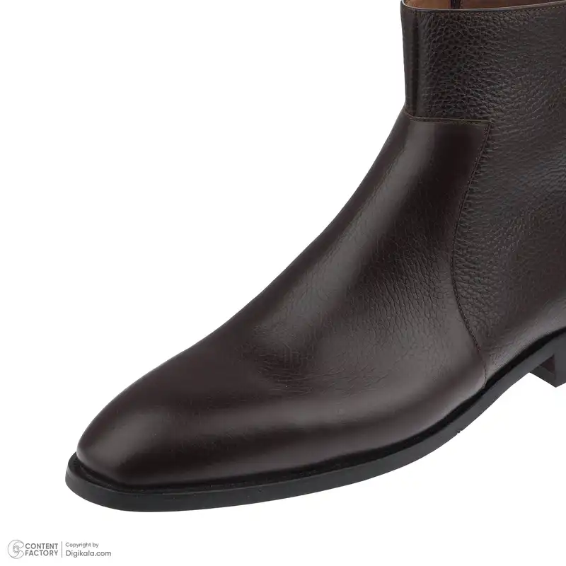 نیم بوت مردانه چرم مشهد مدل J6229-091