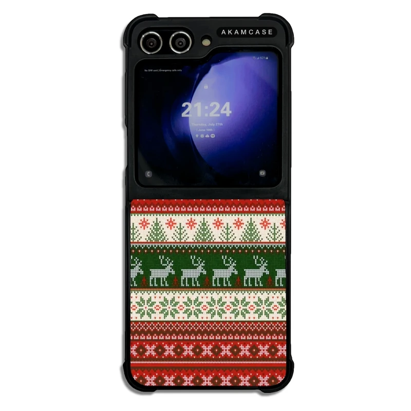 کاور آکام مدل AMCWSGZFLIP5-CHRISTMAS22 مناسب برای گوشی موبایل سامسونگ Galaxy Z Flip 5