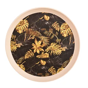 سینی مهروز مدل S-6003-29 طرح برگ