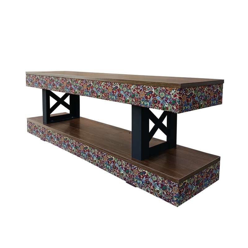 میز تلویزیون مدل ترمه دو طبقه مناسب برای تلویزیون تا 52 اینچ