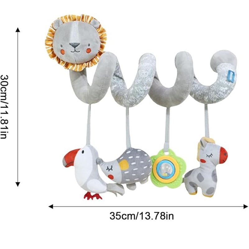 آویز تخت کودک مدل  مارپیچ شیر خندان