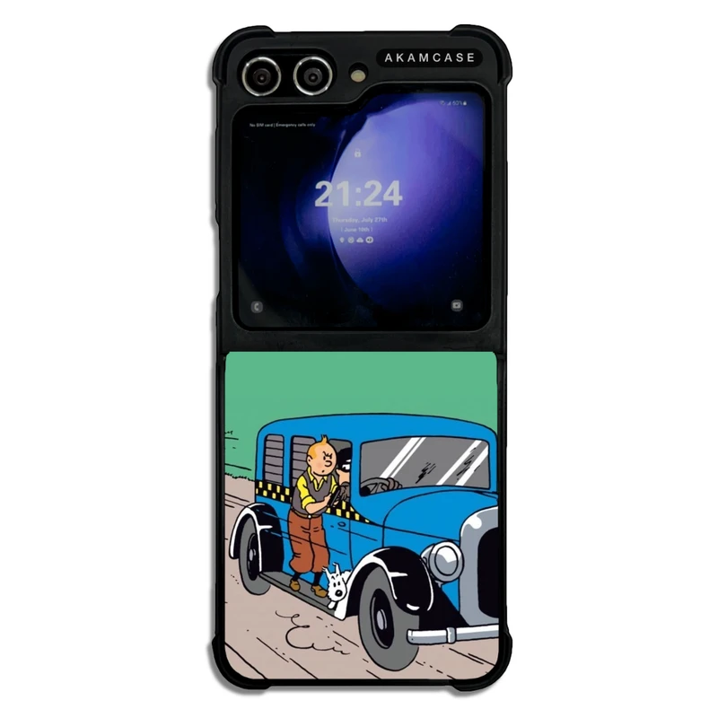 کاور آکام مدل AMC-WSGZFLIP5-TINTIN-9 مناسب برای گوشی موبایل سامسونگ Galaxy Z Flip 5