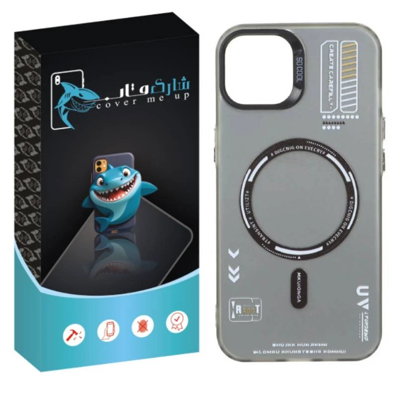 کاور شارک قاب مدل SO COOL طرح UV مناسب برای گوشی موبایل اپل Iphone 13 / 14