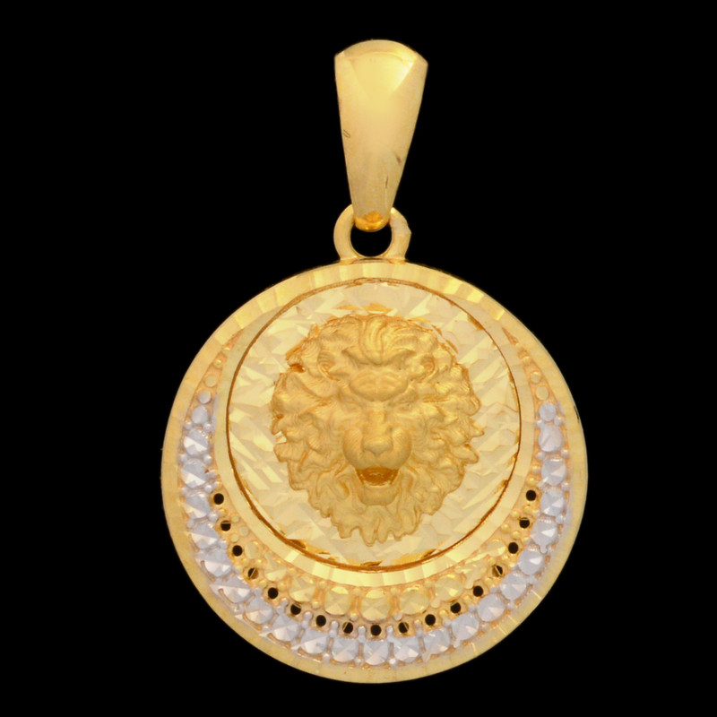 آویز گردنبند طلا 18 عیار زنانه طلای مستجابی طرح آوا تراش شیر کد 40437