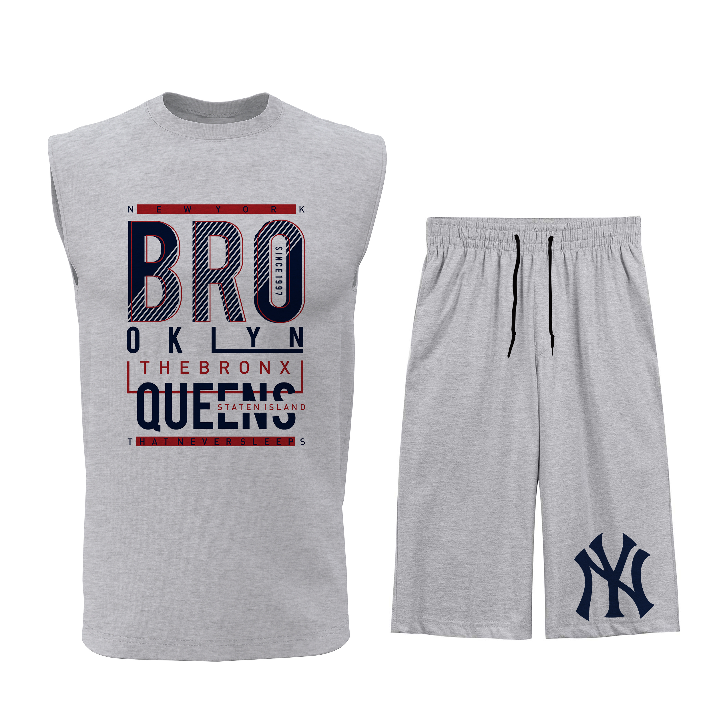 ست تاپ و شلوارک مردانه مدل N019G