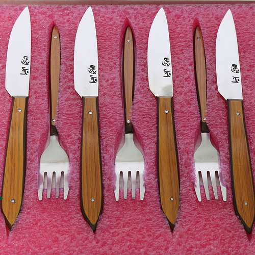 سرویس کارد و چنگال میوه خوری 12 پارچه استیل زنجان کد IR-007