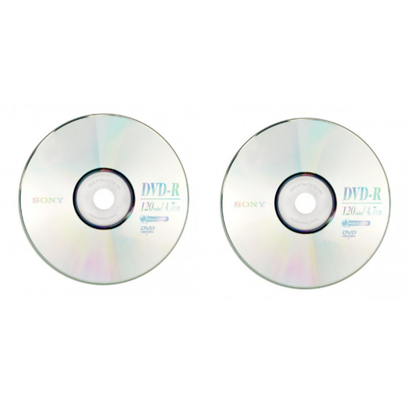 دی وی دی خام سونی مدل DVD-R بسته 2 عددی