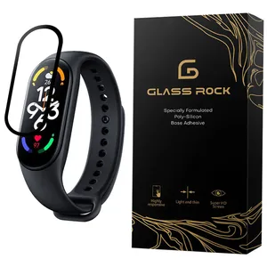 محافظ صفحه نمایش گلس راک مدل PMR مناسب برای مچ‌ بند هوشمند شیائومی Mi Band 7