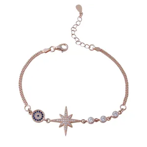     دستبند نقره زنانه بازرگانی میلادی کد DP_234