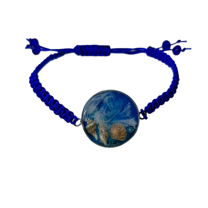 دستبند مدل رزینی طرح دریا کد 4 دستبند مدل رزینی طرح دریا کد 4