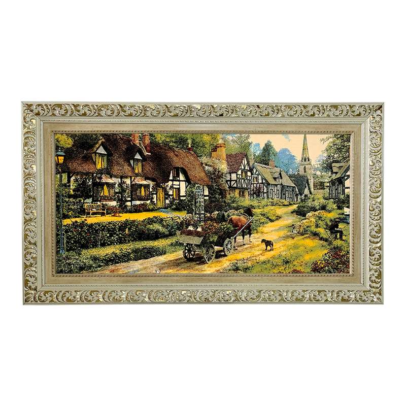  تابلو فرش ماشینی طرح دستبافت مدل گاری کد 7660