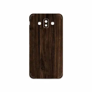 MAHOOT Dark Walnut Wood Cover Sticker for Samsung Galaxy J7 Duo