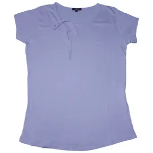 تی شرت آستین کوتاه زنانه مدل آی دبلیو آی ای یقه گره ای کد09