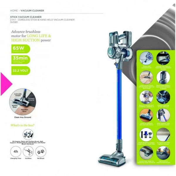 جارو شارژی عصایی کنوود مدل SVD20