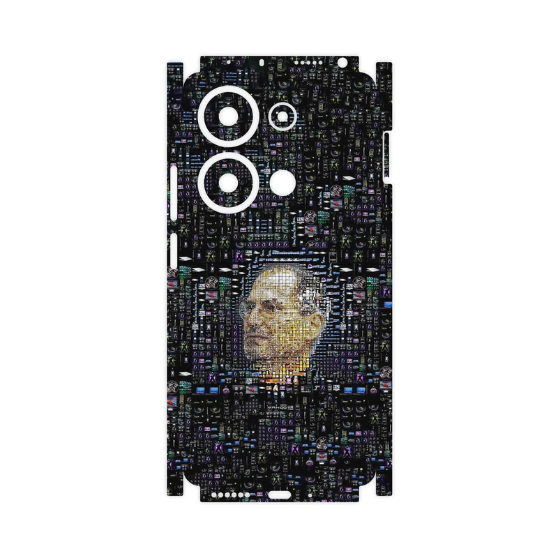 برچسب پوششی ماهوت مدل Collage of Steve Jobs 2-FullSkin مناسب برای گوشی موبایل شیائومی Poco M6 Pro 4G