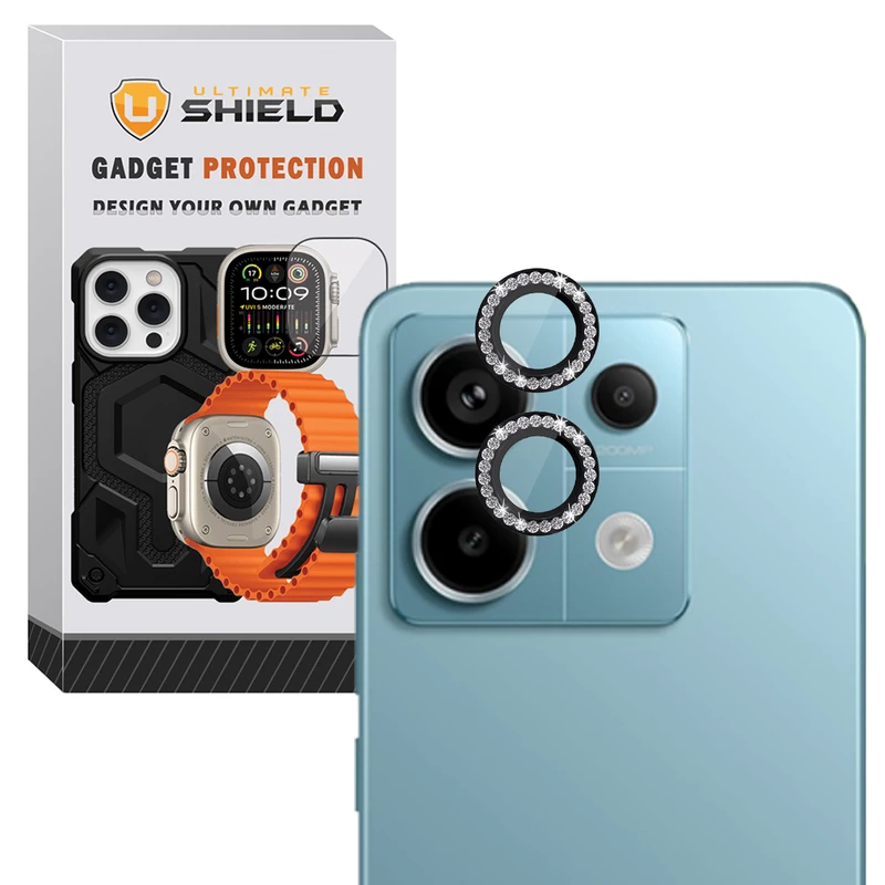 محافظ لنز دوربین رینگی آلتیمیت شیلد مدل Ring-Diamond-UL مناسب برای گوشی موبایل شیائومی Redmi Note 13 5G
