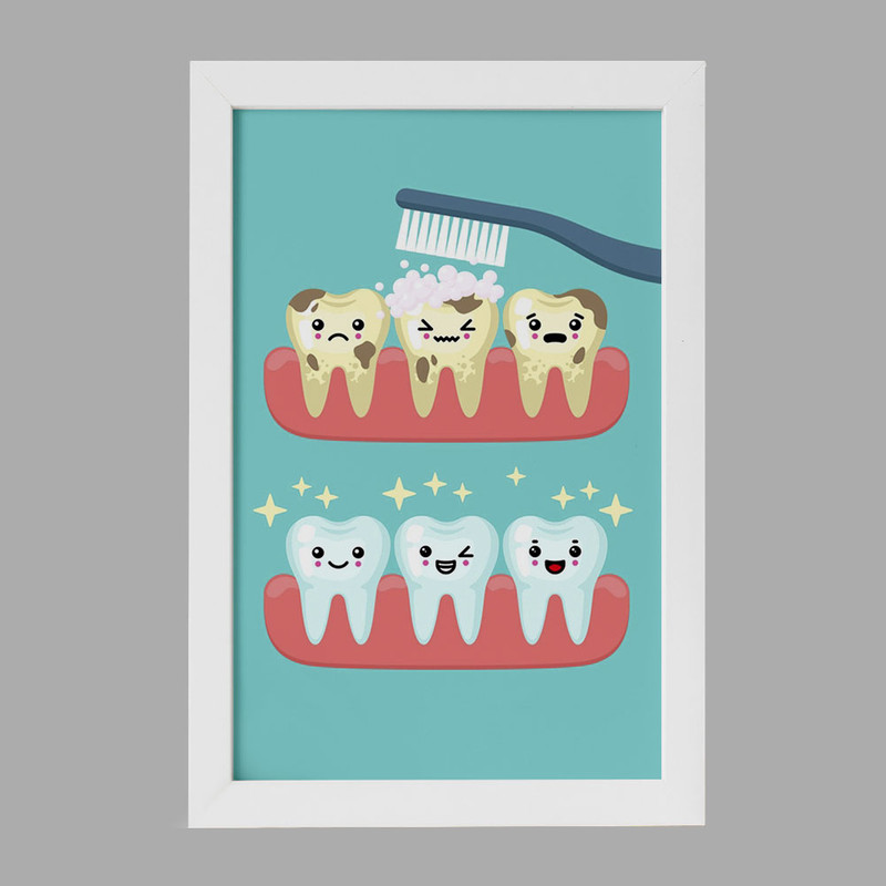 تابلو خندالو مدل دندان و دندانپزشکی کودکانه کد 27763