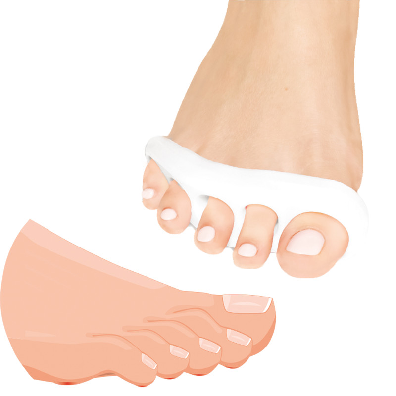 پد فاصله دهنده انگشت پا اسپنکو ژل مدل پنج حلقه