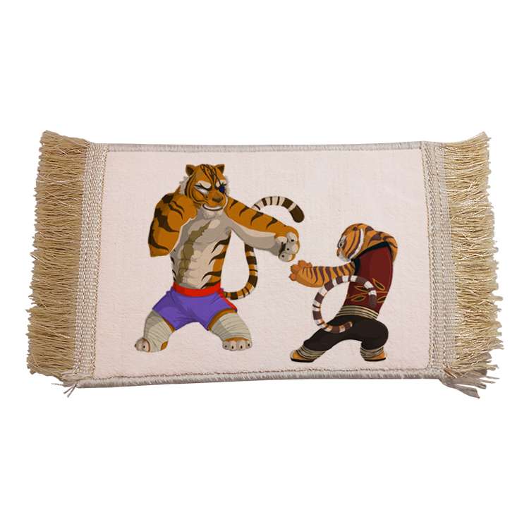 فرش ماشینی دیوارکوب مدل پاندا کونگ فو کار کد 1