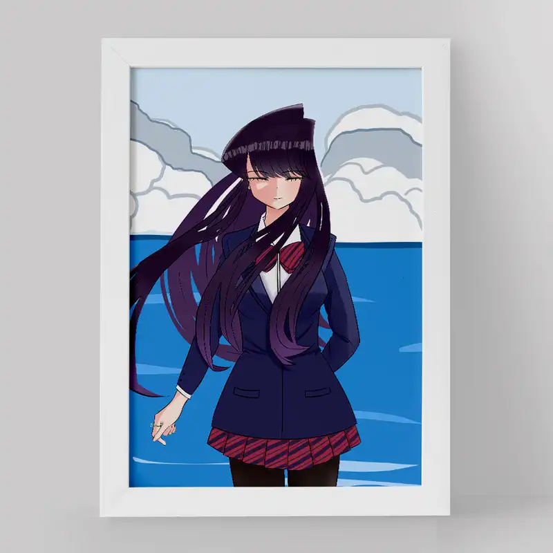 تابلو خندالو مدل انیمه کومی سان کد 16091