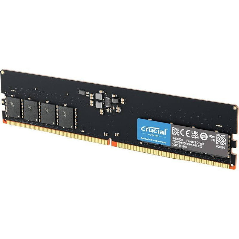 رم دسکتاپ کروشیال مدل UDIMM DDR5 تک کاناله ظرفیت 16 گیگابایت فرکانس 4800 مگاهرتز تایمینگ CL40 ولتاژ کاری 1.1 ولت