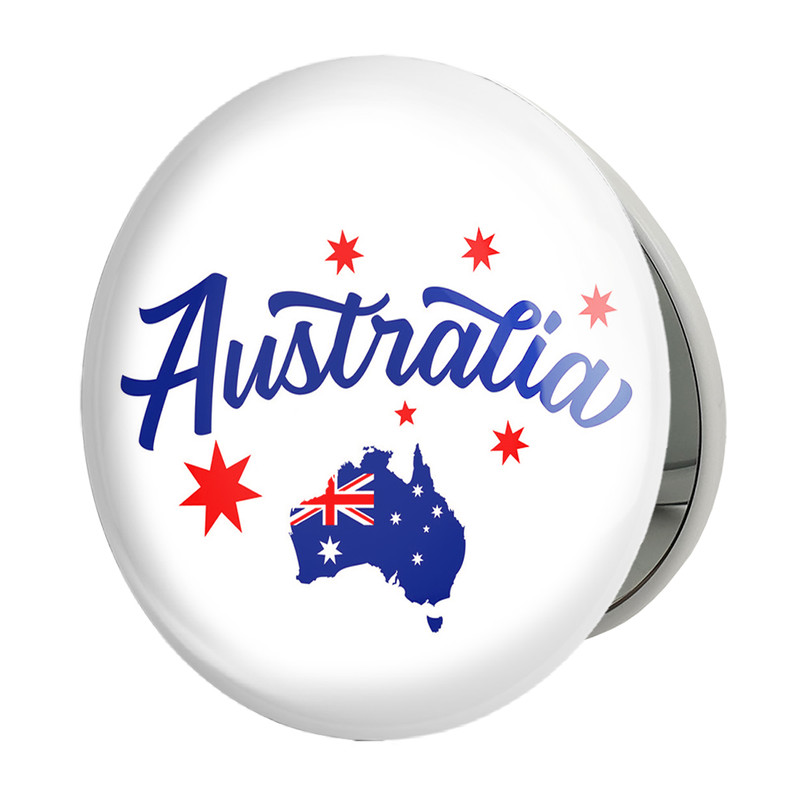 آینه جیبی خندالو طرح پرچم استرالیا مدل تاشو کد 20629 