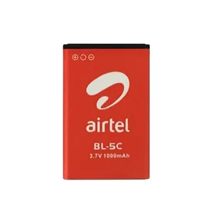 باتری موبایل مدل airtel BL-5C ظرفیت 1000 میلی آمپر ساعت مناسب برای گوشی موبایل نوکیا 1616
