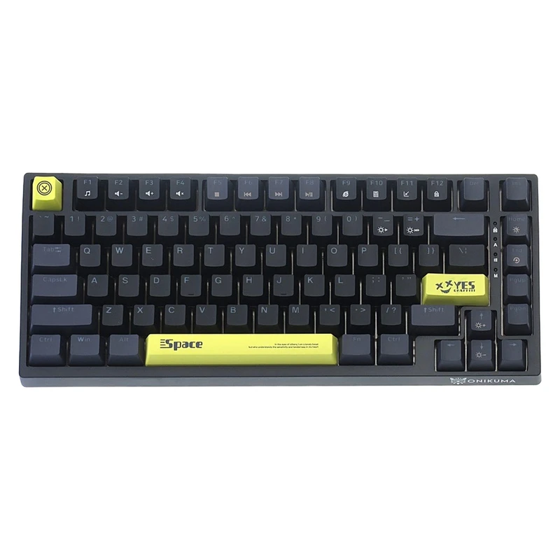کیبورد گیمینگ اونیکوما مدل G52، مکانیکال سوییچ قهوه ای، Tenkeyless، نورپردازی RGB