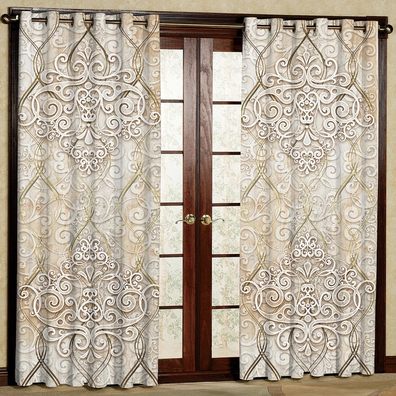 پرده مدل مخمل پانچی کد 4483 سایز 200x140 سانتی متر