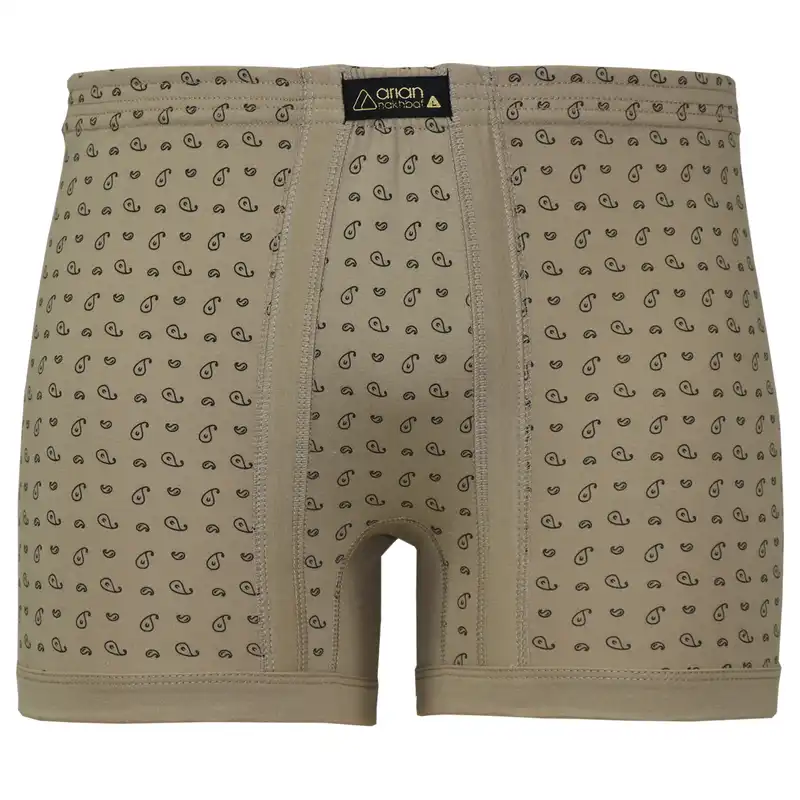 شورت مردانه آریان نخ باف مدل چاپی اشک