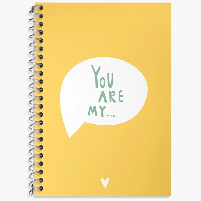 دفتر لغت 50 برگ خندالو طرح مینیمال کد N158