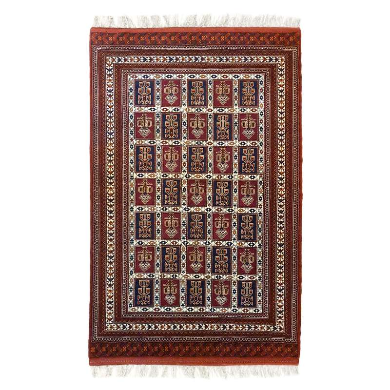 فرش دستبافت سه متری مدل ترکمن کد 1026
